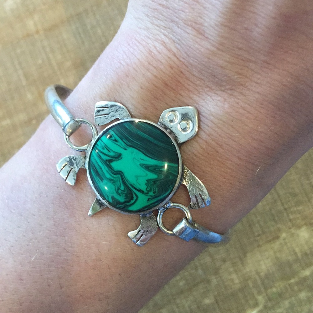 Mexican turtle bangle bracelet